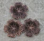 Vintage Floral  Filigree  Copper (3)